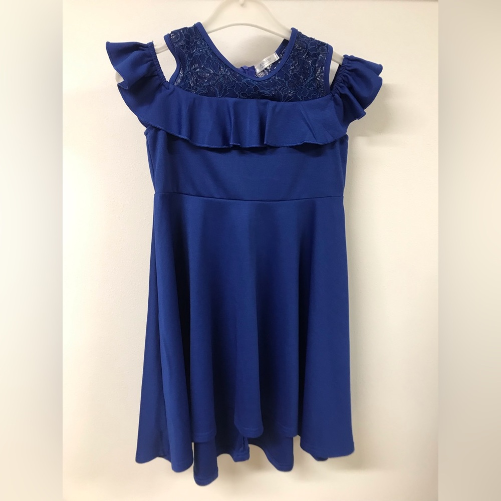 Big Girl Cold Shoulder Casual Daily Wear Easter Party Holiday Flower Girl Dress